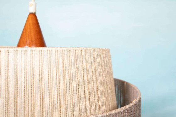 Image 1 of Lampe suspendue suédoise Japandi des années 1960, lampe bohème vintage