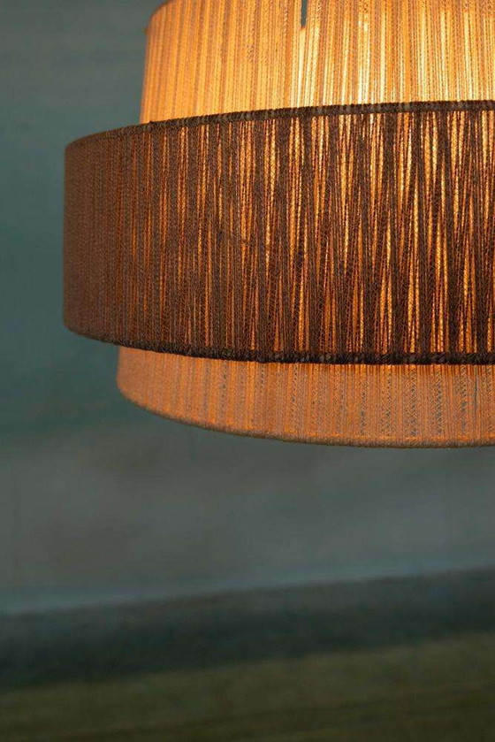 Image 1 of Japandi Swedish 1960s pendant lamp, vintage Bohemian lamp