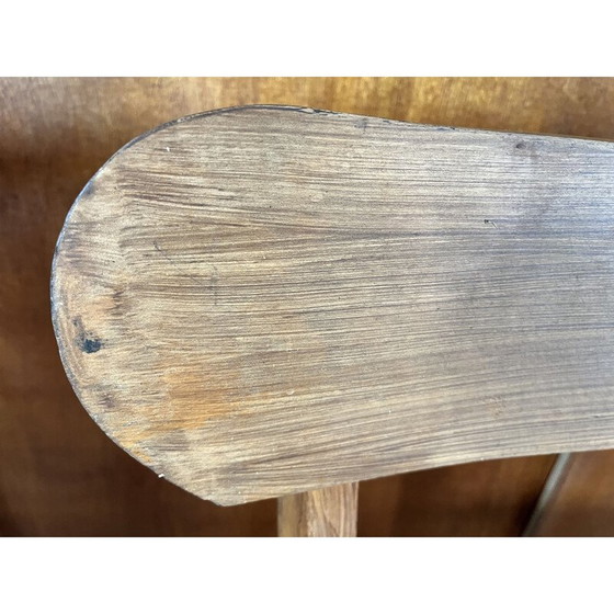 Image 1 of Set di 4 sedie vintage in legno e vinile rosso