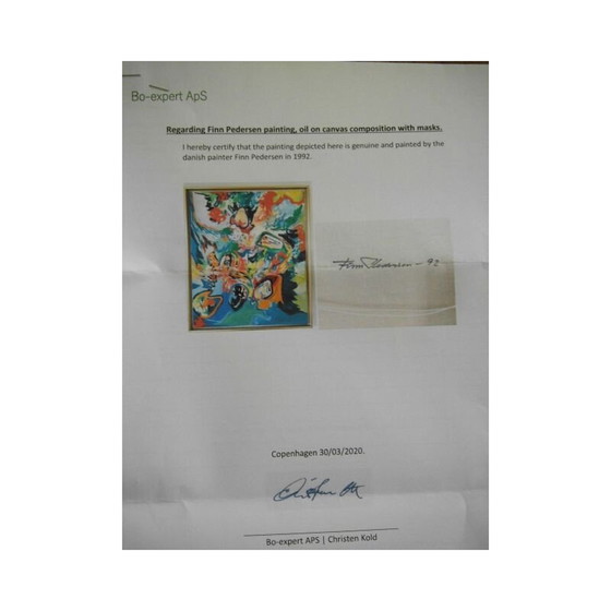 Image 1 of Vintage oil painting by Finn Pedersen