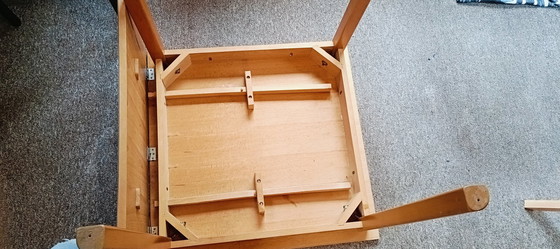 Image 1 of Wooden, Square Folding Table