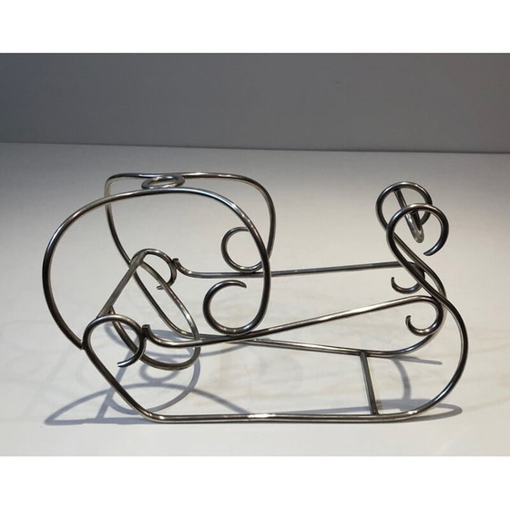 Image 1 of Portabottiglie vintage placcato argento, Francia 1930