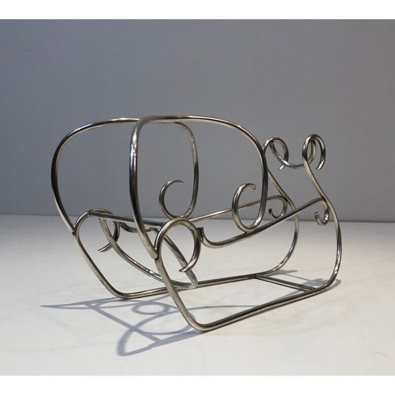 Image 1 of Portabottiglie vintage placcato argento, Francia 1930