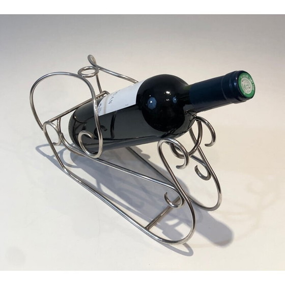 Image 1 of Portabottiglie vintage placcato argento, Francia 1930