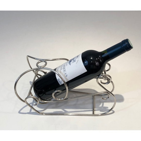 Image 1 of Portabottiglie vintage placcato argento, Francia 1930