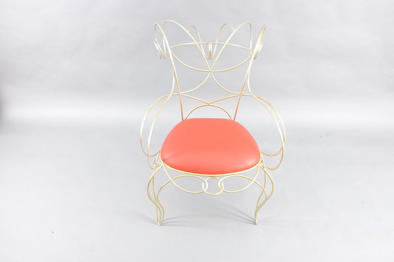 Image 1 of Sculpturales chaises à accoudoirs vintage d'Andre Dubreuil pour Cecotti, set de 2 pièces