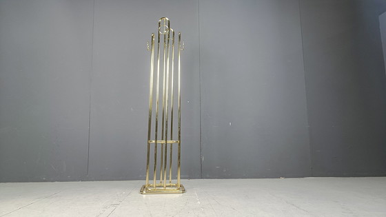 Image 1 of Appendiabiti vintage modernista in ottone, anni '70