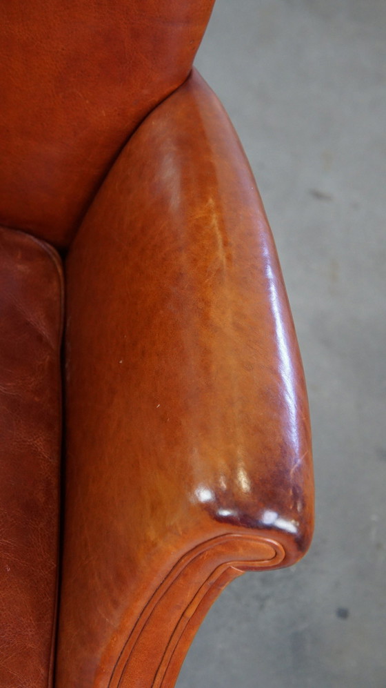 Image 1 of 2 X Beef Leather Occasional / Dining Chair With Armrests