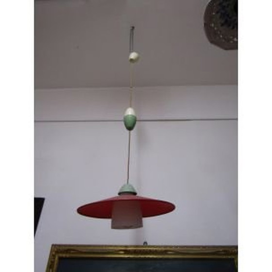 Image 1 of Lampadario vintage regolabile, Italia 1950