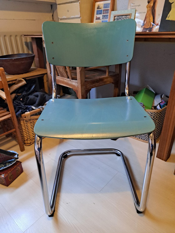 Image 1 of Thonet Chair, Blue