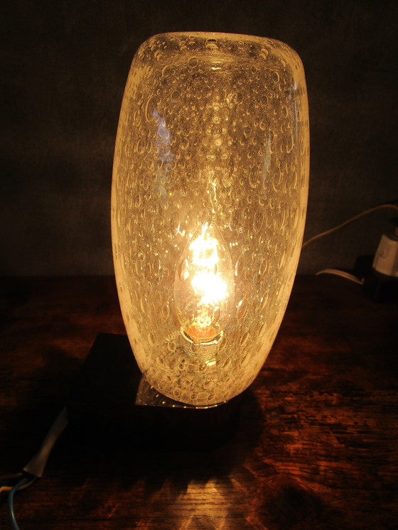 Image 1 of Set di 2 lampade da parete originali con paralumi in vetro originali