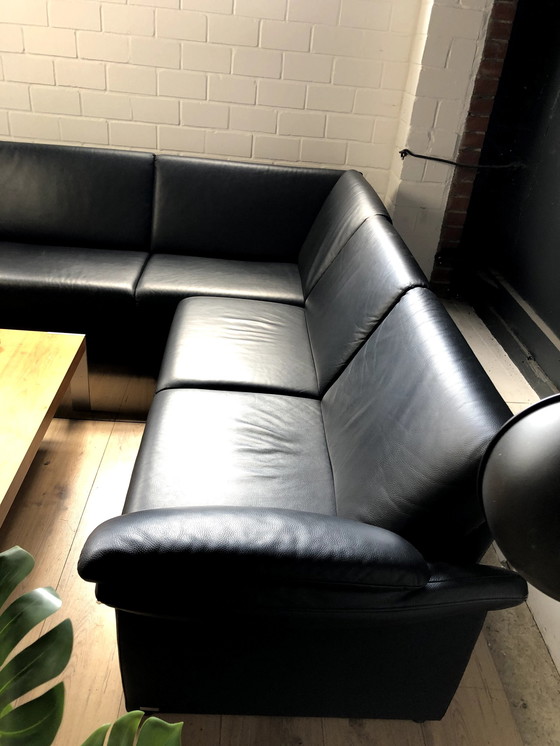 Image 1 of Leather sofa from Frommholz with removable seat cushions