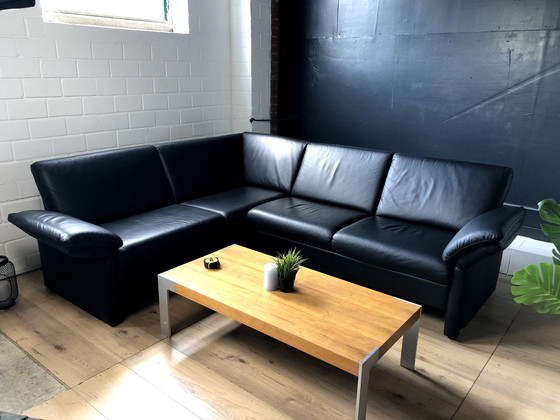 Image 1 of Leather sofa from Frommholz with removable seat cushions