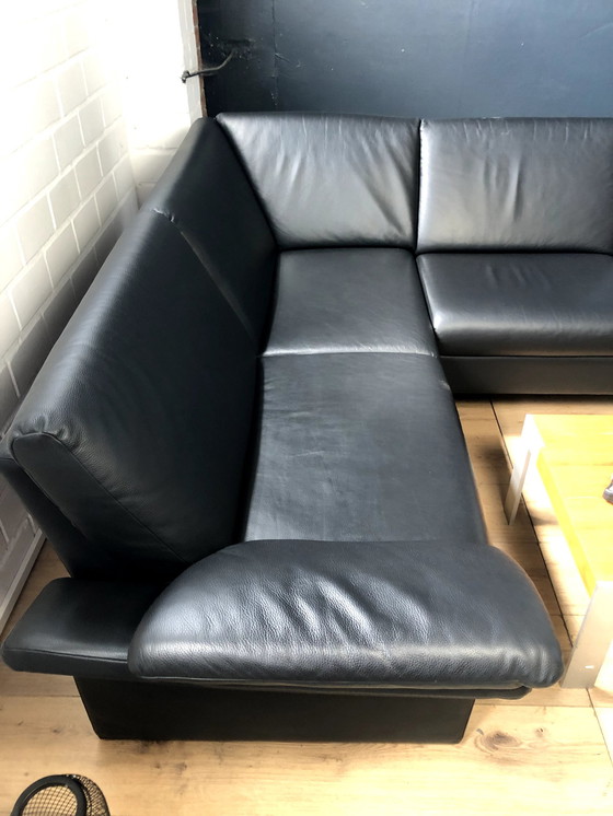 Image 1 of Leather sofa from Frommholz with removable seat cushions