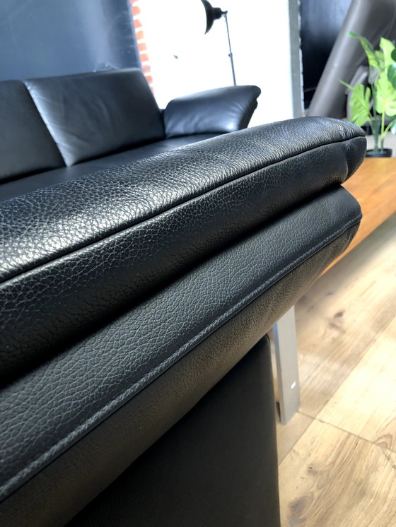 Image 1 of Leather sofa from Frommholz with removable seat cushions