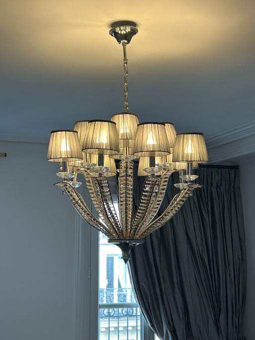 Swarovski crystal chandelier 1990 Castro Lighting