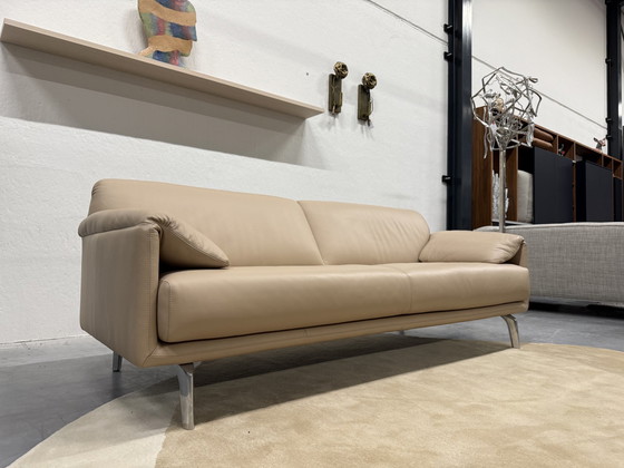 Image 1 of Leolux Bora Balanza Sofa 3 Seater Ceras Leather Shell