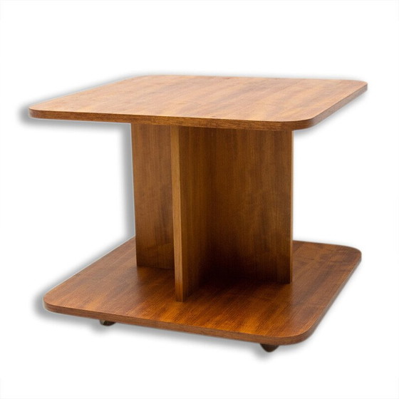 Image 1 of Vintage office coffee table on wheels, Czechoslovakia 1970s
