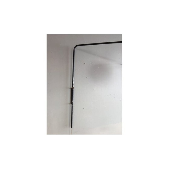 Image 1 of Lampada da parete vintage in metallo nero articolato degli anni '50
