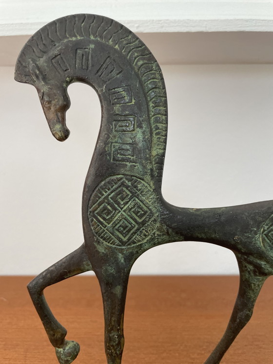 Image 1 of Frederick Weinberg Etruscan horse bronze