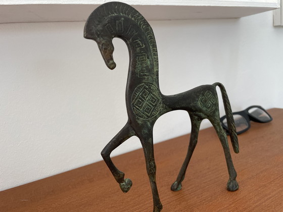 Image 1 of Frederick Weinberg Etruscan horse bronze