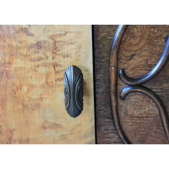 Image 1 of Art Deco French vintage sideboard in burr maple