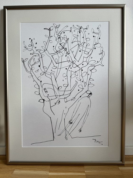 Image 1 of Benoit van Innis Ink drawing