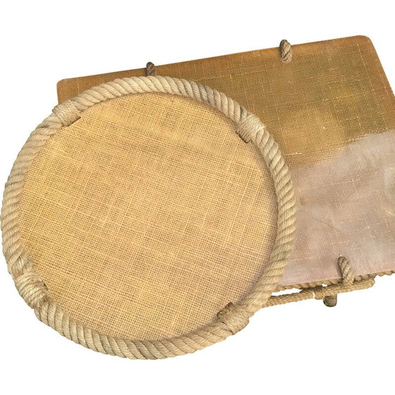 Image 1 of Vintage rope tray by Audoux-Minet