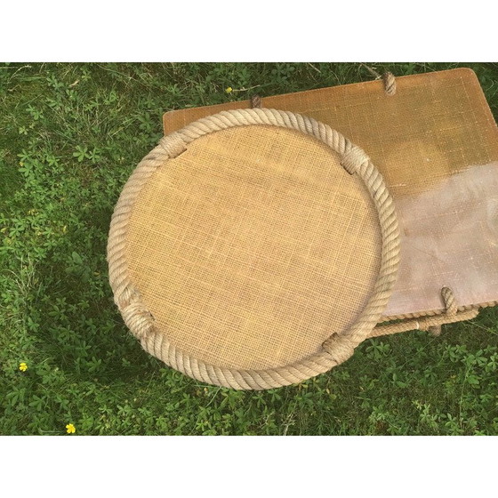 Image 1 of Vintage rope tray by Audoux-Minet