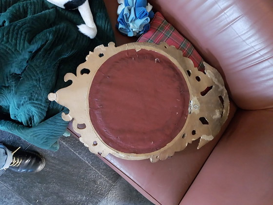 Image 1 of 1 x Specchio da maggiordomo dorato. Anni '30 