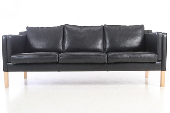 Image 1 of Divano in pelle dal design danese di Mogens Hansen