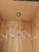 Lámpara de diseño Harco Loor Big Bubbles con 14 bolas de cristal transparente 