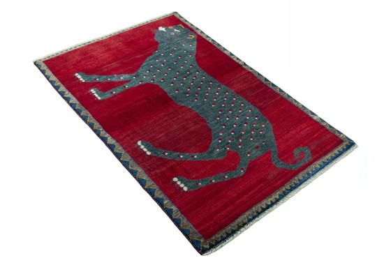 Image 1 of Hand-knotted Gabbeh Nomadic Rug - 154 X 101 Cm