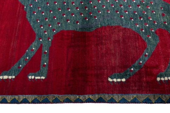 Image 1 of Hand-knotted Gabbeh Nomadic Rug - 154 X 101 Cm