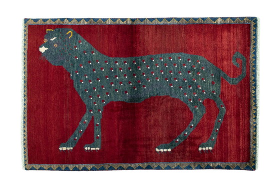 Image 1 of Hand-knotted Gabbeh Nomadic Rug - 154 X 101 Cm