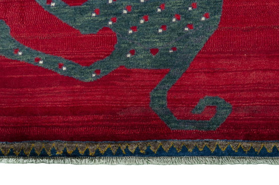 Image 1 of Hand-knotted Gabbeh Nomadic Rug - 154 X 101 Cm