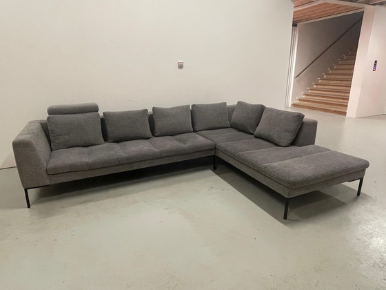 Image 1 of Beautiful Montel Grey Fabric Corner Sofa