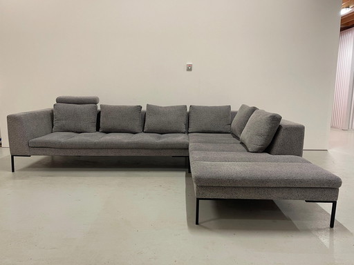 Beautiful Montel Grey Fabric Corner Sofa