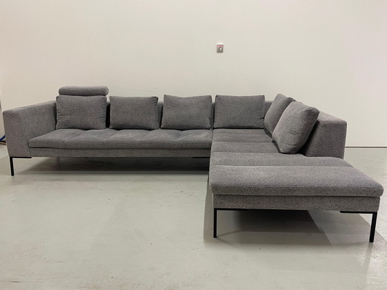 Image 1 of Beautiful Montel Grey Fabric Corner Sofa