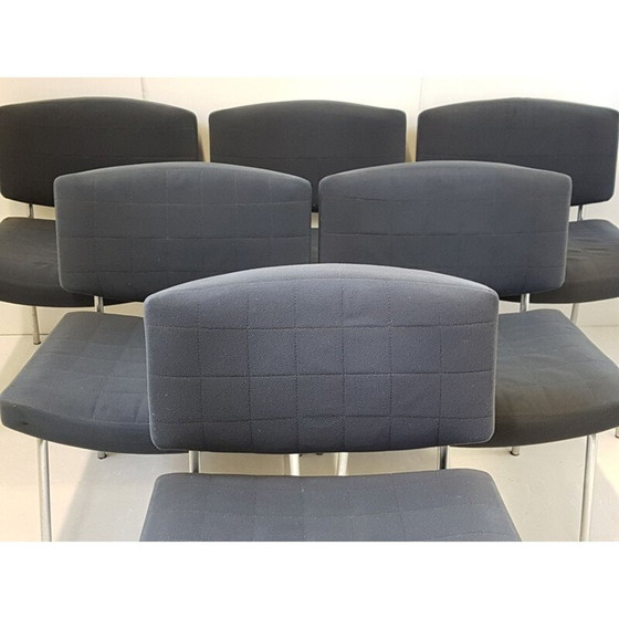 Image 1 of Set di 6 sedie da consiglio vintage di Pierre Guariche per Meurop