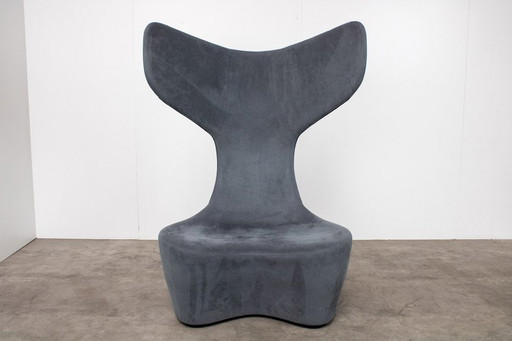 Haworth Cappellini Drum Armchair Gray