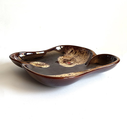 Mid-Century German Catchall Tray in Ceramic from Jasba