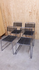 Lisa Norender 4 spaghetti chairs