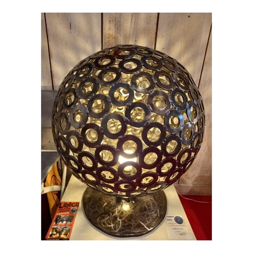 Vintage mobile light sphere by Libecq