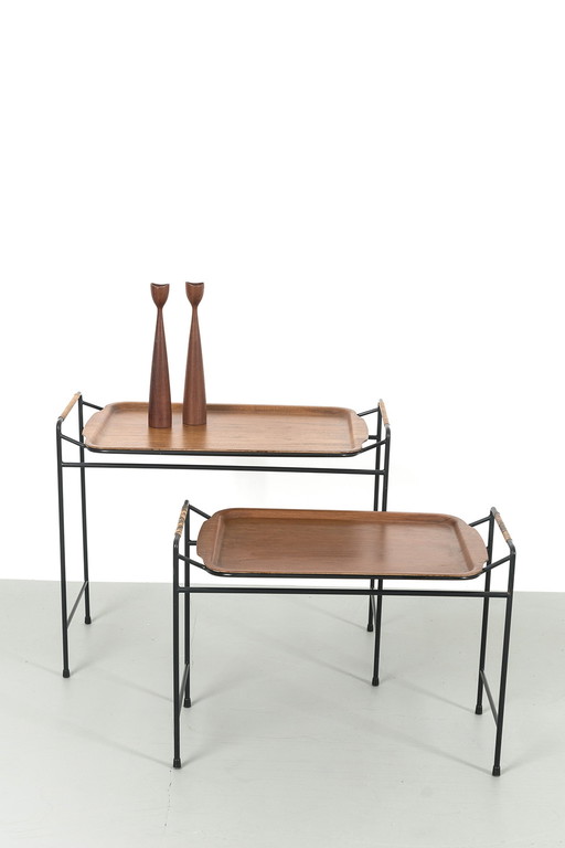 2x vintage side tables
