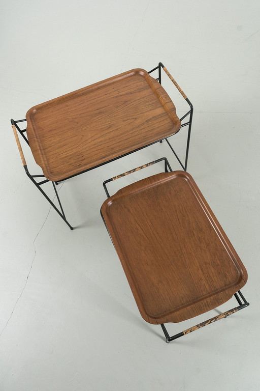 2x vintage side tables