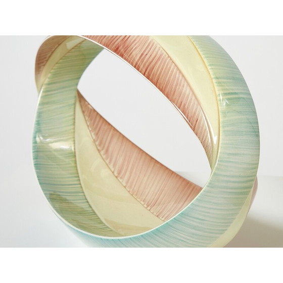 Image 1 of Vintage Italian ceramic centerpiece for Vi.B.i Torino, 1960s