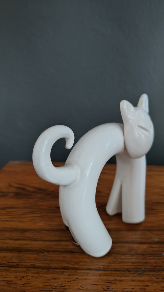 Image 1 of Peter Selhorst Poterie Gato Porcelana Blanca