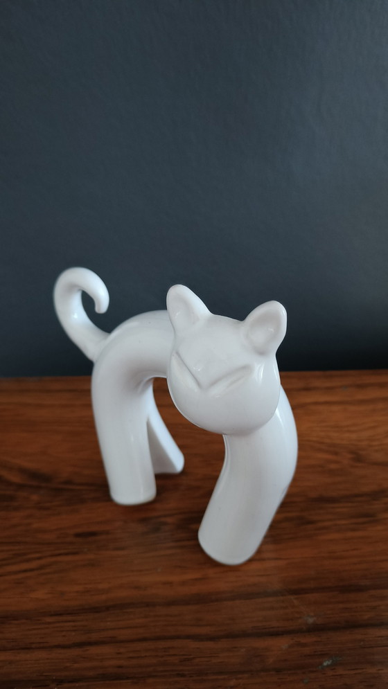 Image 1 of Peter Selhorst Poterie Gato Porcelana Blanca