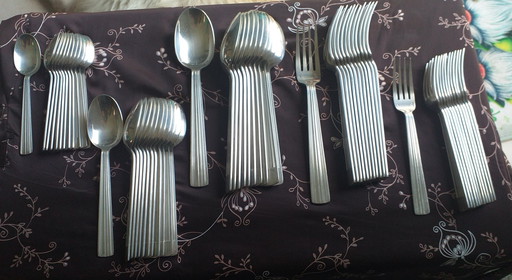 Christofle Sterling Silver Cutlery Service 66 Pieces